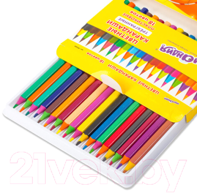 Набор цветных карандашей Юнландия Карнавал / 181685