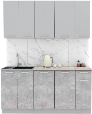 Готовая кухня Интерлиния Мила Лайт 1.7-60 - фото