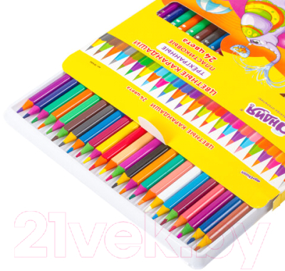 Набор цветных карандашей Юнландия Карнавал / 181686