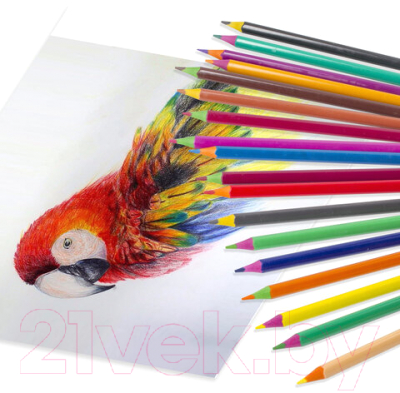 Набор цветных карандашей Юнландия Карнавал / 181686