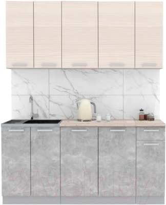 Готовая кухня Интерлиния Мила Лайт 1.7-60 - фото