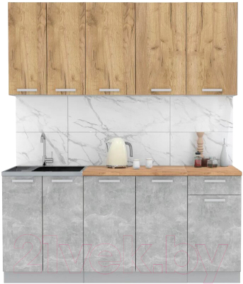 Готовая кухня Интерлиния Мила Лайт 1.8-60 - фото