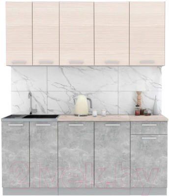 Готовая кухня Интерлиния Мила Лайт 1.8-60 - фото