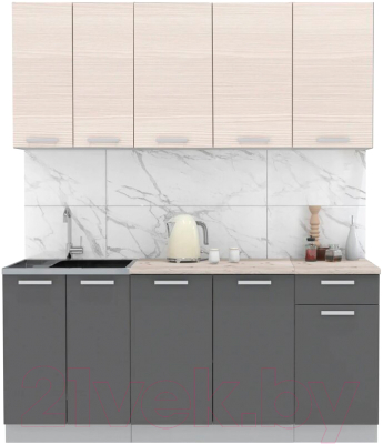 Готовая кухня Интерлиния Мила Лайт 1.8-60 - фото