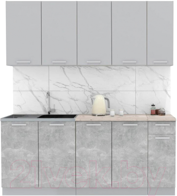 Готовая кухня Интерлиния Мила Лайт 1.9 - фото