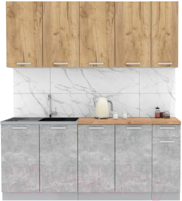 Готовая кухня Интерлиния Мила Лайт 1.9 - фото