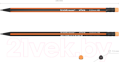Простой карандаш Erich Krause Vivo / 45624