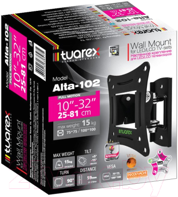 Кронштейн для телевизора Tuarex ALTA-102