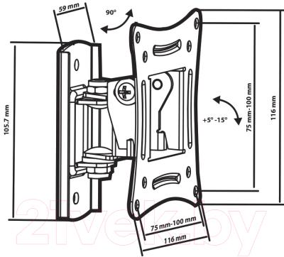 Кронштейн для телевизора Tuarex ALTA-102