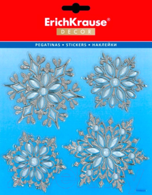 Набор наклеек на окно Erich Krause Decor Жемчужный снегопад / 45727 - фото