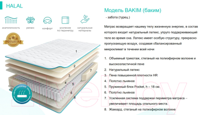 Матрас Askona Halal Bakim 120x186