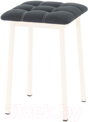 Табурет AMC Comfort 7.3.1 (ткань черный/слоновая кость) - фото