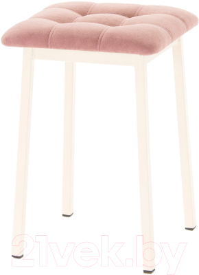 Табурет AMC Comfort 7.3.7 (ткань розовый/слоновая кость) - фото