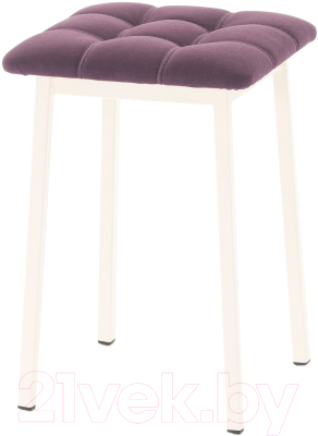 Табурет AMC Comfort 7.3.14 (ткань баклажан/слоновая кость) - фото