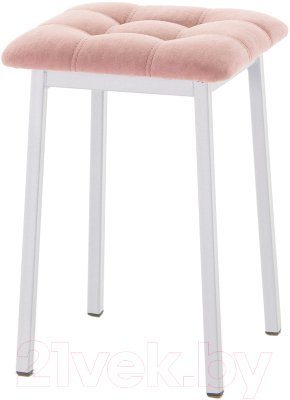 Табурет AMC Comfort 7.5.7 (ткань розовый/серебристый) - фото