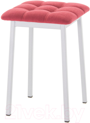 Табурет AMC Comfort 7.5.8 (ткань красный/серебристый) - фото