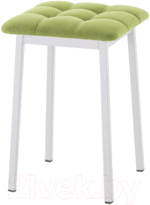 Табурет AMC Comfort 7.5.11 (ткань фисташковый/серебристый) - фото