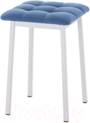 Табурет AMC Comfort 7.5.12 (ткань синий/серебристый) - фото