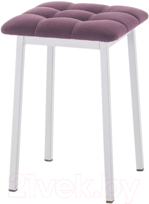 Табурет AMC Comfort 7.5.14 (ткань баклажан/серебристый) - фото