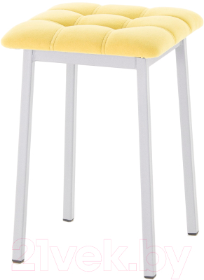 Табурет AMC Comfort 7.5.15 (ткань желтый/серебристый) - фото