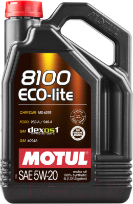 Моторное масло Motul 8100 Eco-Lite 5W20 / 109104 - фото