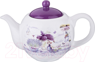 Заварочный чайник Agness Лавандовая весна / 358-1100 - фото