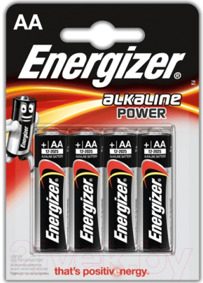 Комплект батареек Energizer Alkaline Power LR6 4BL - фото