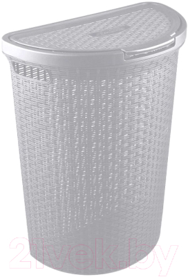 Корзина для белья Econova Eco Style / 431217630 (светло-серый) - фото