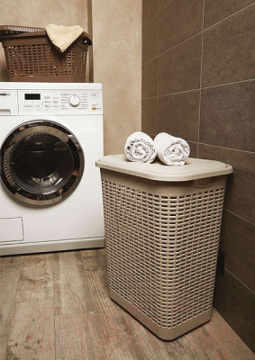 Корзина для белья Econova 431293407 (бежевый)