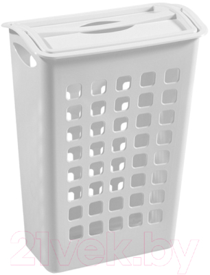 Корзина для белья Бытпласт 431255416 (белый) - фото