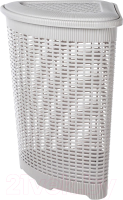 Корзина для белья Econova 433217530 (светло-серый) - фото