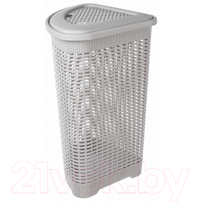 Корзина для белья Econova 433217530 (светло-серый)