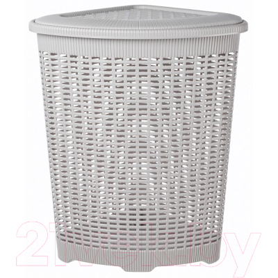 Корзина для белья Econova 433217530 (светло-серый)