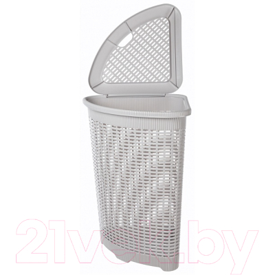 Корзина для белья Econova 433217530 (светло-серый)