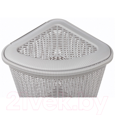 Корзина для белья Econova 433217530 (светло-серый)