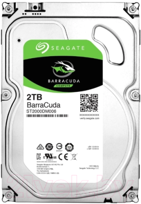 Жесткий диск Seagate BarraCuda 2TB (ST2000DM008) - фото