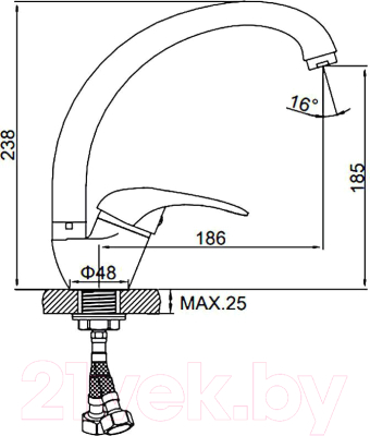 Смеситель Ledeme L5902U