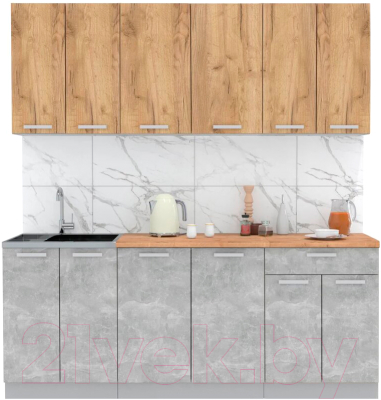 Готовая кухня Интерлиния Мила Лайт 2.0-60 - фото