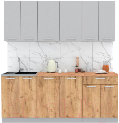 Готовая кухня Интерлиния Мила Лайт 2.0-60 - фото