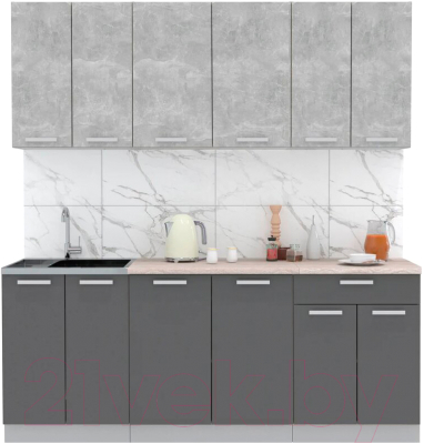 Готовая кухня Интерлиния Мила Лайт 2.0-60 - фото