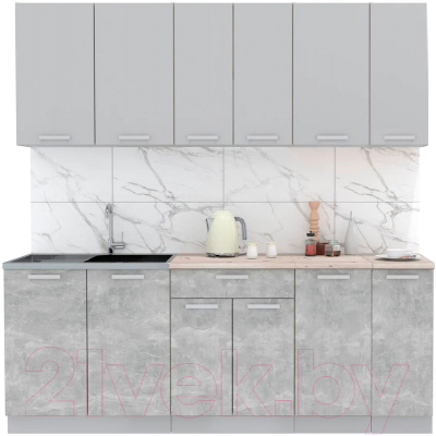 Готовая кухня Интерлиния Мила Лайт 2.1 - фото