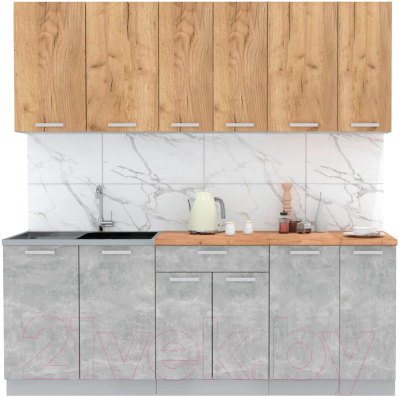 Готовая кухня Интерлиния Мила Лайт 2.1 - фото