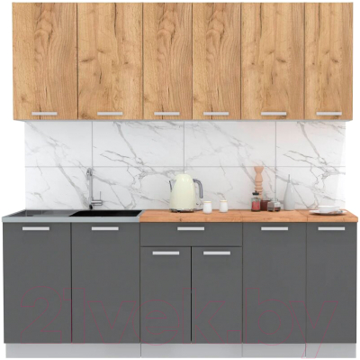 Готовая кухня Интерлиния Мила Лайт 2.1 - фото