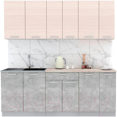 Готовая кухня Интерлиния Мила Лайт 2.1 - фото