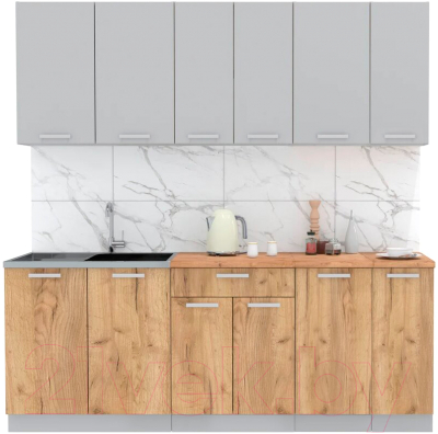 Готовая кухня Интерлиния Мила Лайт 2.1 - фото