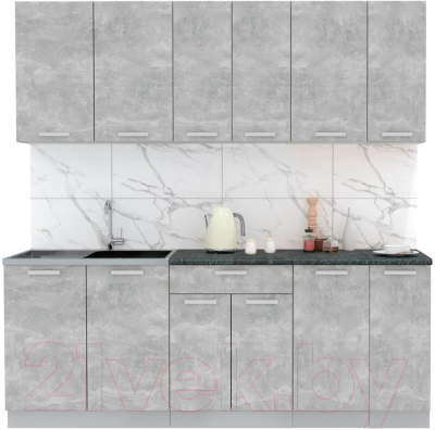 Готовая кухня Интерлиния Мила Лайт 2.1 - фото