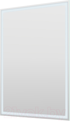 Зеркало Пекам Greta 60x80 / greta-60x80spcl (с подогревом, подсветкой, сенсором на прикосновение и часами) - фото