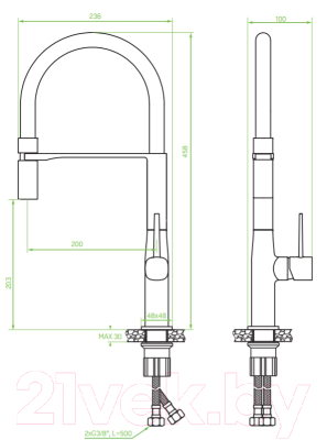 Смеситель Laveo Pola BAP978D