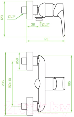 Смеситель Laveo Alea BLE640D