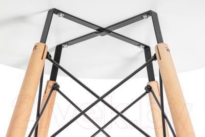 Обеденный стол Mio Tesoro ST-001?80 (белый/дерево)